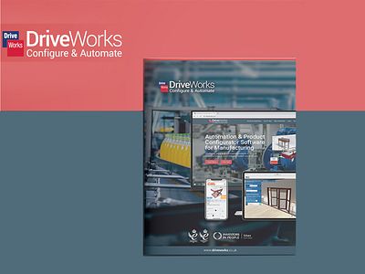 Front View of Folder - Driveworks branding brochure design design graphic design illustration logo typography vector