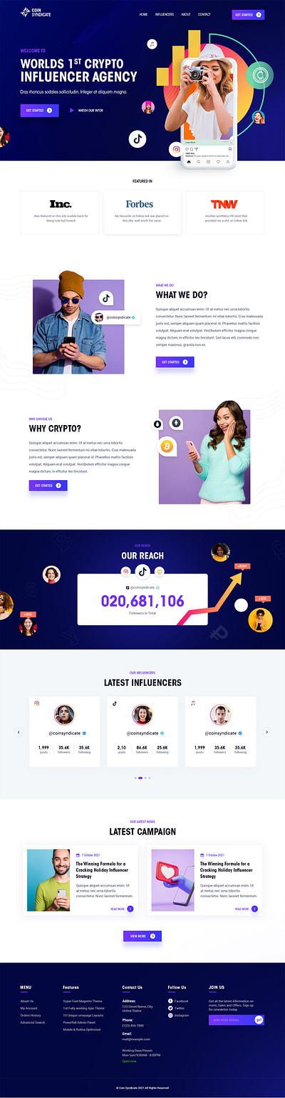 Coin Syndicate design typography ui