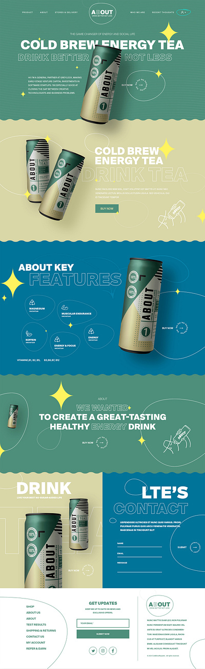 ABOUT - Drink Better Not Less design typography ui