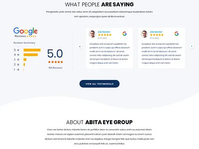 Abita Eye Care design typography ui