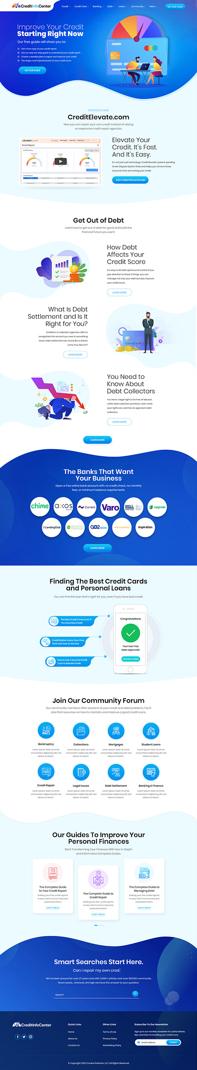 CreditInfoCenter design typography ui