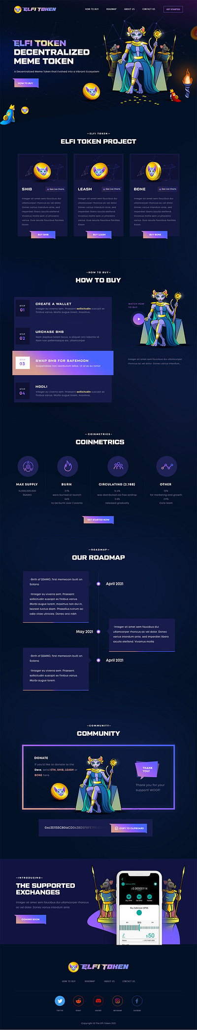 ELFI Token design typography ui