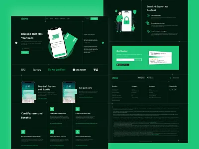 Chime Website Redesign in Dark Version! banking bankingservice bestofdribbble chimewebsite creditcard dailyui financialtechnology graphic design greenfinancial lateststyle minimalwebsite modern modernwebsite technologyfriendly trending2022 trendinguiux ui uxdesign visacard websitetrending