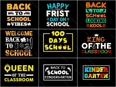 Back to school t-shirt design bundle 2 back to school back to school t shirt branding design fashion graphic design graphic designer school t shirt shirt design t shirt t shirt design t shirt designer tee tees tshirt design typography typography t shirt vector