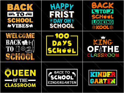 Back to school t-shirt design bundle 2 back to school back to school t shirt branding design fashion graphic design graphic designer school t shirt shirt design t shirt t shirt design t shirt designer tee tees tshirt design typography typography t shirt vector