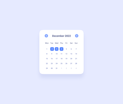 Simple Date Picker Prototype calendar calendar figma date picker datepicker dateprototype select date