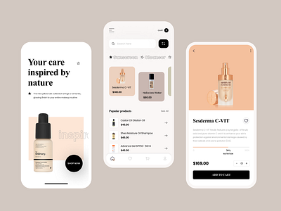 Natural Store App adobexd appdesign bytestechnolab ecommerce figma mcommerce mobile mobileapp