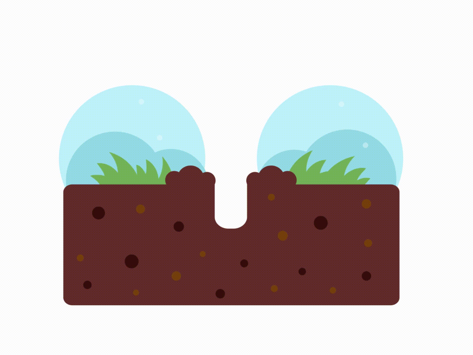 Animation of a cute radish in a vegetable garden 2d animation cartoon cute garden ground growth motion graphics nature organic radish vegan vegetables vegeterian