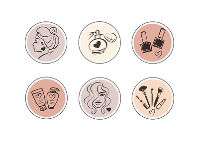 Beauty makeup icons line art beauty black and white cosmetics drawing feminine hair health illustration line drawing lineart lipstick makeup massage minimal salon skincare spa vector wellness woman