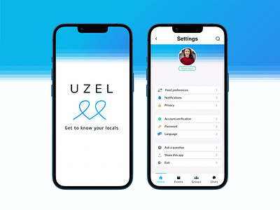 App Settings page UI design for an event app app design settings ui ux