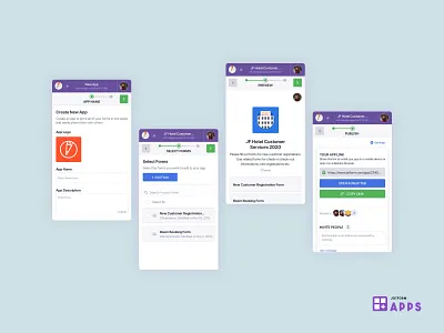 Jotform Apps Builder Mobile Screens app jotform mobile app mobile app builder nocode nocode builder product builder ui ui design uiux
