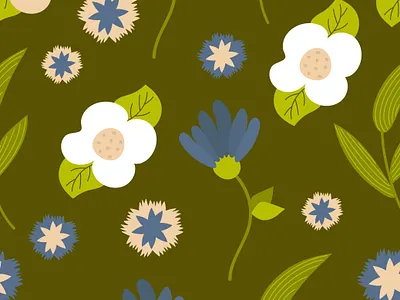 Floral pattern design floral graphic design green pattern summer vector