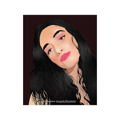 Maskit mati vector art portrait adobeillustrator design digitalart graphic design illustration vector vectorportrait