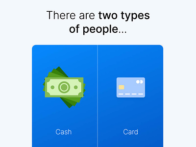 Two types of people – install ad ad animation animation 2d app appinio card cash design either or flat design graphic design illustration market research motion graphics opinions question survey two types of people