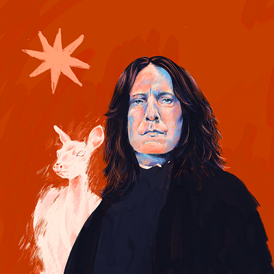 Always. digital art fan art harry potter illustration portrait procreate snape