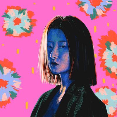 Vivid Portrait Pt.1 digital art illustration portrait procreate