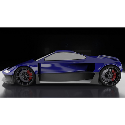 The Luna C1 blender3d car design illustration