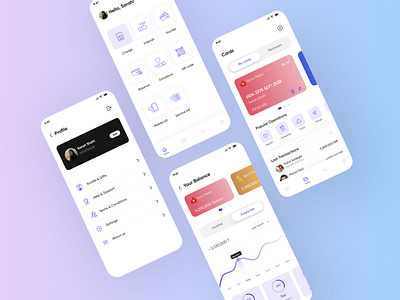 Financial app app design figma financial photoshop product design ui ux