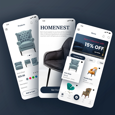 Furniture App app furniture app mobile mobile app ui uiux