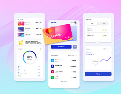Finance Mobile App finance fintech mobile ui ui design ux