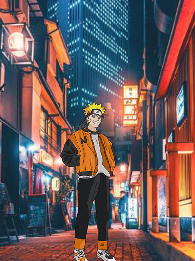 Street Young Naruto design dessin digital drawing drawing illustration illutration