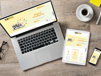 Digital Marketing css3 design digital marketing digital marketing website html5 illustration marketing webstie mobile responsive website responsive website design webdevelopment website design