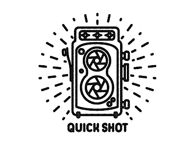 Quick Shot 1800s app camera camera app dailylogo dailylogochallenge illustration lens cap line line work logo logochallenge photo photography quick shot retro simple