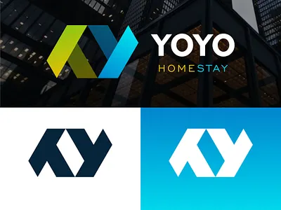 YOYO | Minimalist logo branding company logo design homestay logo logo minimalist logo rdcl real estate redicul vector