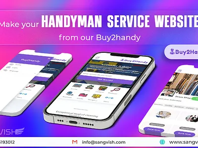 Sangvish - Handy clone script business handyclone handycloneapp handyman marketplace ondemand p2p sangvish services