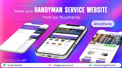 Sangvish - Handy clone script business handyclone handycloneapp handyman marketplace ondemand p2p sangvish services