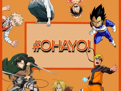 LOGO PODCAST #OHAYO! branding design dessin digital drawing drawing illustration illutration logo manga podcast
