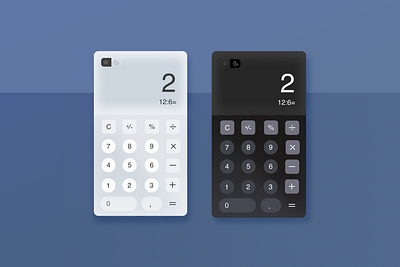 Calculator - Ui - DailyUi #004 button calculator dailyui dark design figma interaction light numbers theme ui