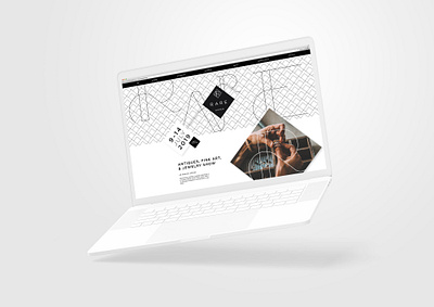 Rare Aspen event homepage art direction black white branding corporate identity event branding fancy graphic design graphiste freelance home page jewelry logo luxury web design website