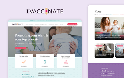 Custom Website Design for Online Vaccination Resource branding design graphic design illustration ui ux web wordpress