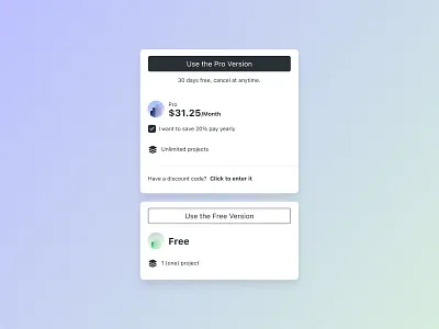 Pricing ✨ design figma payment pricing ui