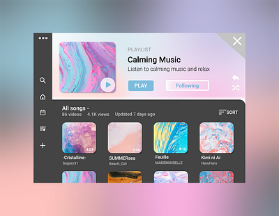 Music Player UI app branding dailyui design graphic design logo ui ux web design