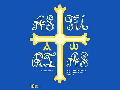 Asturias for ShowUsYourType asturias city design illustration lettering poster showusyourtype type