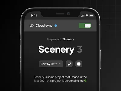Concept Mockup - Spot Drawing App 🎨 android app app application clean dark mode design drawing app iphone app mobile ui ux