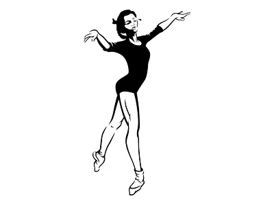 ballerina vector jumping