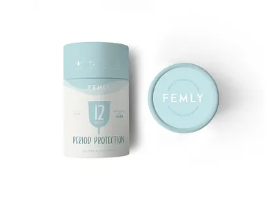 Femly Packaging Redesign branding design feminineproduct graphic design illustration logo packaging packagingdesign period