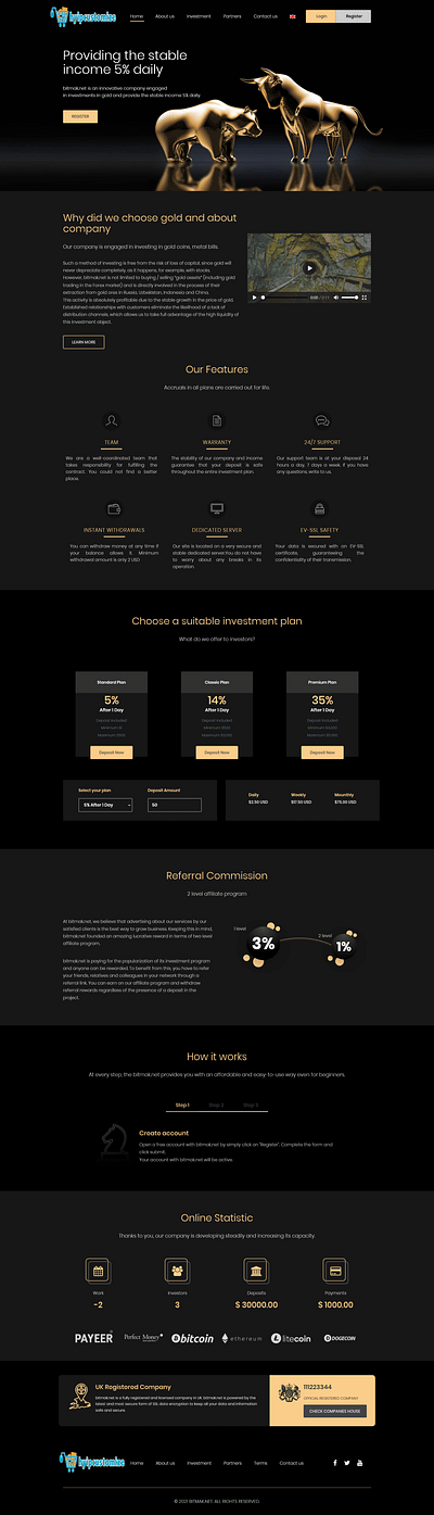 Hyip website with admin panel bitcoin investment website crypto website hyip hyip website
