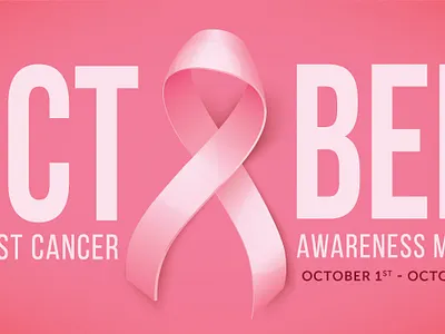 Breast Cancer Awareness Month design graphic design typography