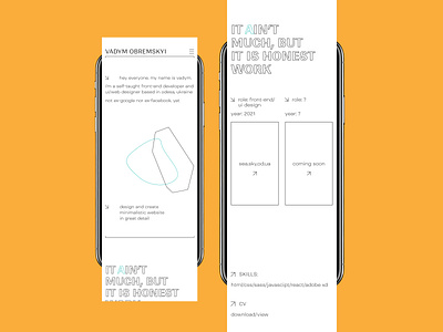 PW design minimal web