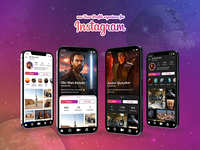 DailyUI #006 - User Profile dailyui dailyui006 figma instagram profile star wars starwars ui user ux
