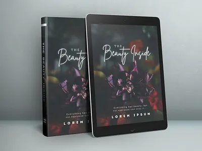 Book, eReader cover abstract art banner design ebook invitation card logo