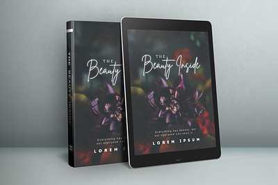 Book, eReader cover abstract art banner design ebook invitation card logo