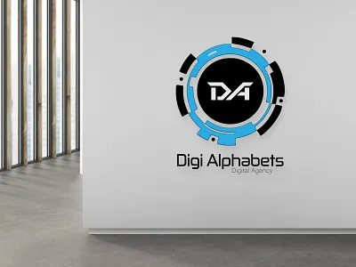 Two-letter logo - Digital abstract art branding business logo calligraphy design digital digital logo illustration logo logo design tech logo two letter logo