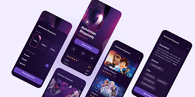 Cinema APP admin dashboard figma ui design landing page ui design website design