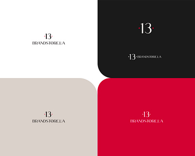 Logo "13 Brandstore.ua" brandbook branding design figma graphic design illustration logo moodbord the shops ui design