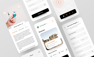 Vaccine Tracker admin dashboard figma ui design illustration landing page ui design ui ux design website design